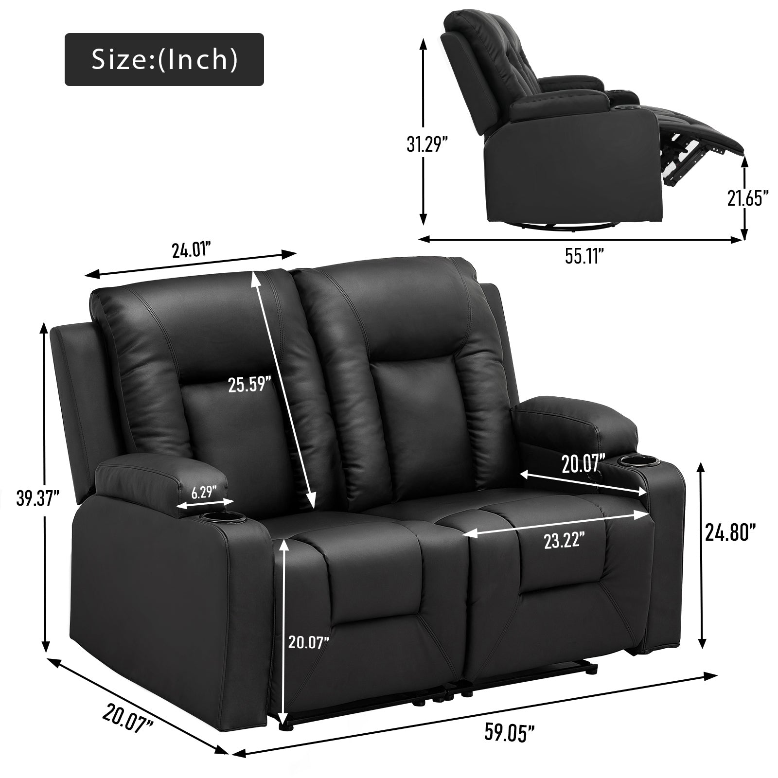 COMHOMA Massage Recliner Chair H7134