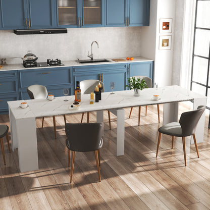 Multifunctional extendable console table