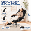 Cloudrest Pro® Big & Tall Office Chair with Pillow, Footrest & Linkage Armrests 350LBS CH630-SP