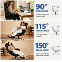 Cloudrest Pro® Big & Tall Office Chair with Pillow, Footrest & Linkage Armrests 350LBS CH630-SP