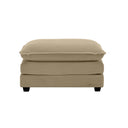 Ottoman Footstool in Corduroy Fabric, Can be Used with 2 Seater Sofas, 3 Seater Sofas and 4 Seater Sofas,Tan Corduroy Fabric