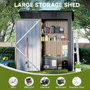COMHOMA Outdoor Metal Storage Shed B106