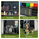 COMHOMA Outdoor Metal Storage Shed B106