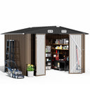 COMHOMA Outdoor Metal Storage Shed B106