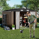 COMHOMA Outdoor Metal Storage Shed B106