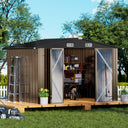 COMHOMA Outdoor Metal Storage Shed B106