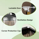 COMHOMA Outdoor Metal Storage Shed B106