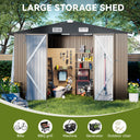 COMHOMA Outdoor Metal Storage Shed B106