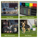 COMHOMA Outdoor Metal Storage Shed B106