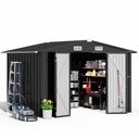 COMHOMA Outdoor Metal Storage Shed B106
