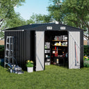 COMHOMA Outdoor Metal Storage Shed B106