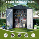 COMHOMA Outdoor Metal Storage Shed B106