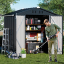 COMHOMA Outdoor Metal Storage Shed B106