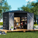 COMHOMA Outdoor Metal Storage Shed B106