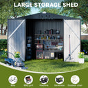 COMHOMA Outdoor Metal Storage Shed B106