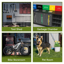 COMHOMA Outdoor Metal Storage Shed B106