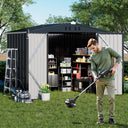 COMHOMA Outdoor Metal Storage Shed B106
