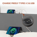 COMHOMA Wood King Bed Frame with Headboard, Type-C & USB BF002