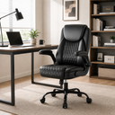 GTPLAYER Office Executive Chair with Flip-up Arms, Ink Black - AMZ