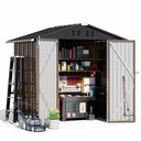 COMHOMA Outdoor Metal Storage Tool Shed B106