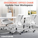 COMHOMA Nylon Adjustable Office Chair with Flip-Up Armrests CH219