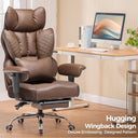 COMHOMA Upgraded Big and Tall Office Chair 400LBS with Pillow, Adjustable Armrest CH510