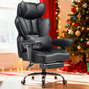 COMHOMA Upgraded Big and Tall Office Chair 400LBS with Pillow, Adjustable Armrest CH510