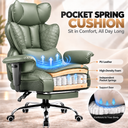 COMHOMA® Upgraded Big and Tall Office Chair 400LBS with Pillow & Adjustable Armrest CH510/CH511