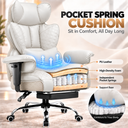 COMHOMA® Upgraded Big and Tall Office Chair 400LBS with Pillow & Adjustable Armrest CH510/CH511