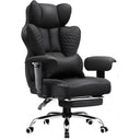COMHOMA Upgraded Big and Tall Office Chair 400LBS with Pillow, Adjustable Armrest CH510