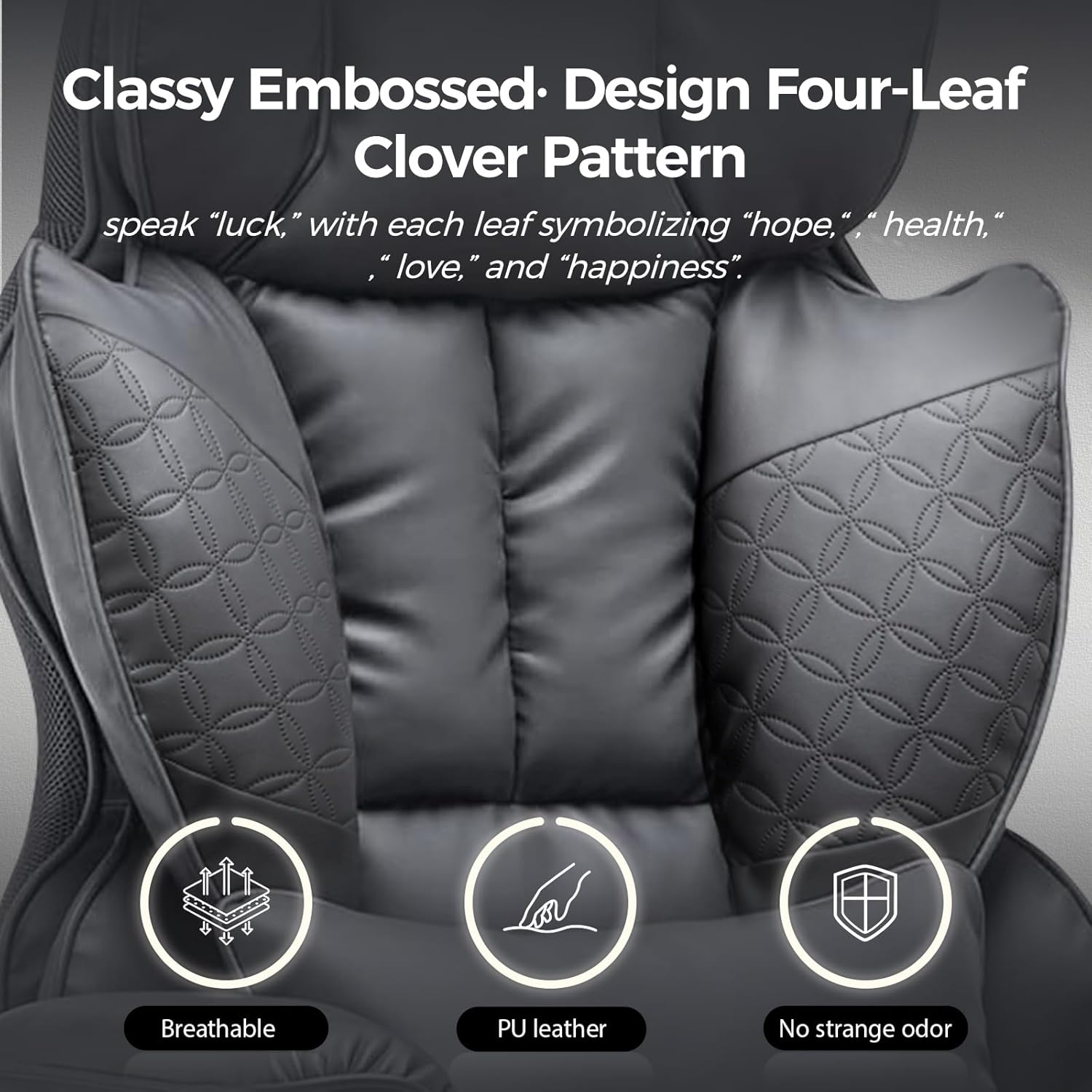 COMHOMA Upgraded Big and Tall Office Chair 400LBS with Pillow, Adjustable Armrest CH510