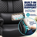Cloudrest Pro® Big Tall Office Chair 400lbs with Built-In Lumbar Support, Footrest & Pillow CH620-SP