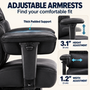 Cloudrest Pro® Big Tall Office Chair 400lbs with Built-In Lumbar Support, Footrest & Pillow CH620-SP