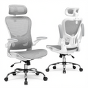COMHOMA Rocking Mesh Office Chair with 3D Armrests and Headrest CH90
