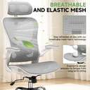 COMHOMA Rocking Mesh Office Chair with 3D Armrests and Headrest CH90