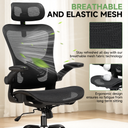 COMHOMA Rocking Mesh Office Chair with 3D Armrests and Headrest CH90