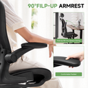 COMHOMA Rocking Mesh Office Chair with 3D Armrests and Headrest CH90