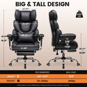 GTPLAYER® Big and Tall Office Chair, 90°-150° Recline High Back 400LBS CH910