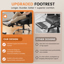 GTPLAYER Big and Tall Office Chair, 90°-150° Recline High Back CH910