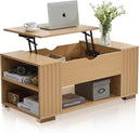 COMHOMA Coffee Table with Lifting Top & Hidden Storage