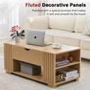 COMHOMA Coffee Table with Lifting Top & Hidden Storage