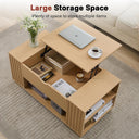 COMHOMA Coffee Table with Lifting Top & Hidden Storage