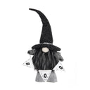 6x4x20' Fabric Black Gnome with 'Boo' Banner, for Halloween Decor