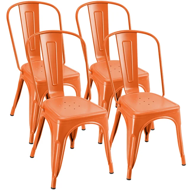 COMHOMA Metal Dining Chair Indoor Outdoor Chairs Patio Chairs-WMT-H0042-lxy