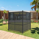 47 x 47 inch Outdoor Privacy Screen Fence Panels –  All-Weather No-Dig Fence Kit for Air Conditioner, Trash Can, Pool Equipment Enclosure – Easy Installation & Multi-Purpose Security