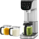 11-in-1 Automatic Ice Cream Maker Machine with 3 Family-Sized Pints – Make Gelato, Sorbet, Milkshakes, Mix-Ins, Brushless Motor, Dishwasher Safe, One-Touch Storage & Recipes (Silver)