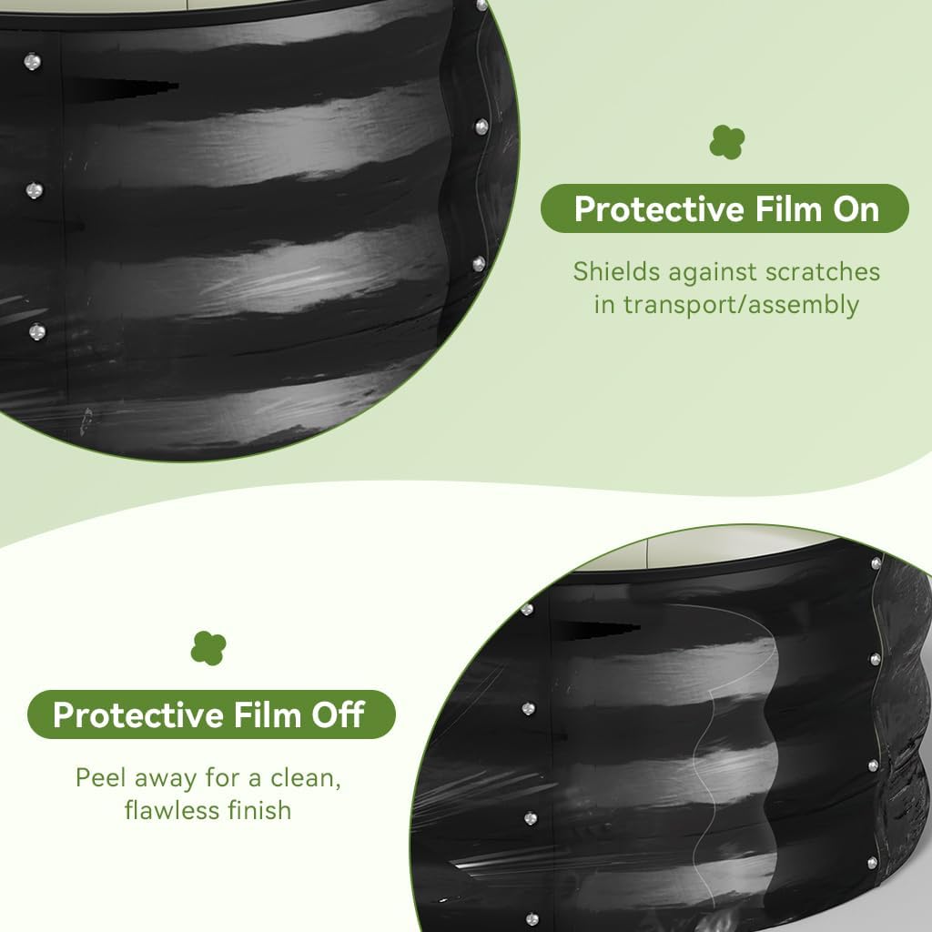 COMHOMA Metal Raised Garden Bed with Gloves Tools OT-GD02