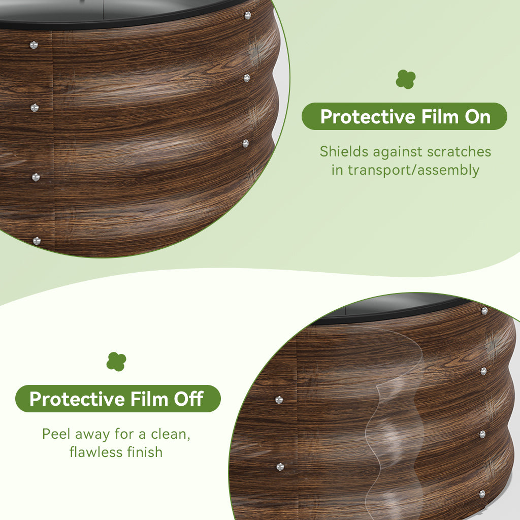 Metal Raised Garden Bed with Gloves Tools OT-GD02