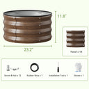 Metal Raised Garden Bed with Gloves Tools OT-GD02