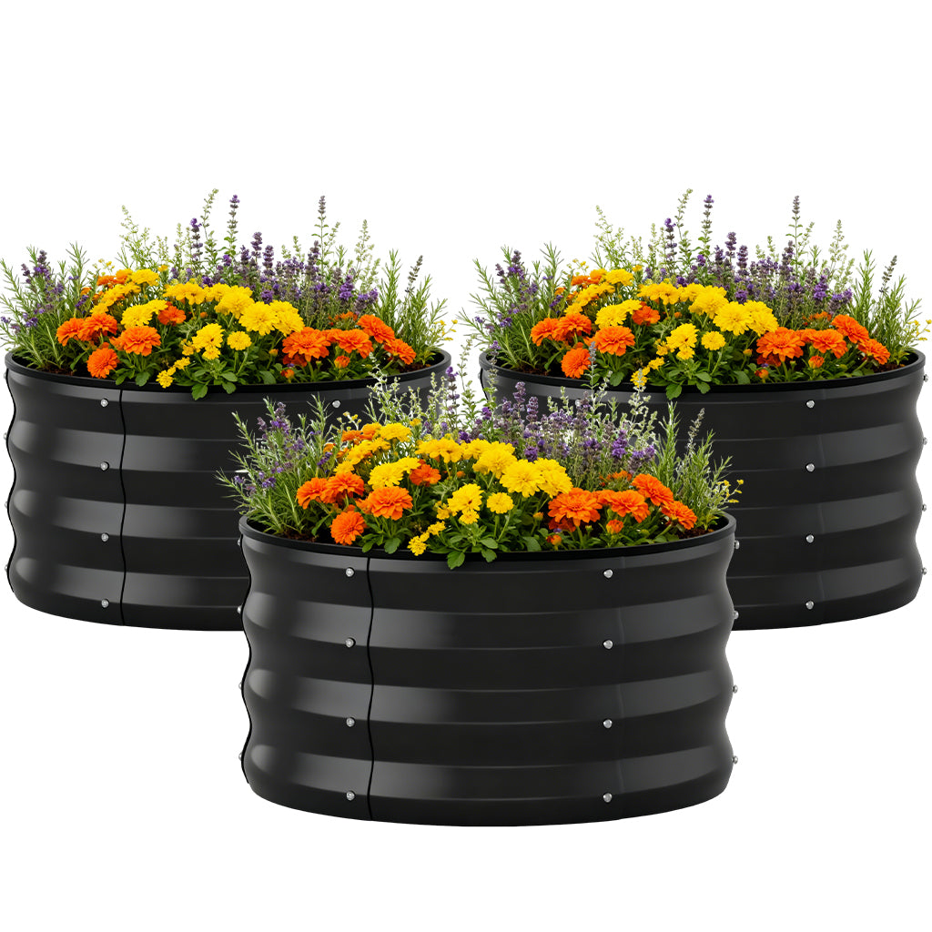 Metal Raised Garden Bed with Gloves Tools OT-GD02